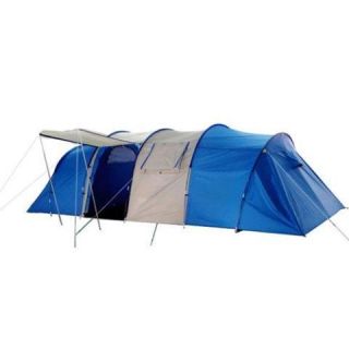   10 Person Man Camping Tent XX Tunnel Family Tent 2 1 Room