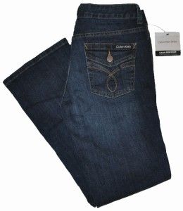 Calvin Klein Jeans Womens Lean Bootcut WG31A59C Tempe Blue Denim New 