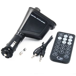 USB Car  SD Card Player with Audio FM Transmitter Remote Control 