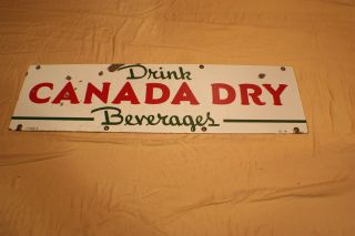 OLD VINTAGE ANTIQUE 1941 CANADA DRY PORCELAIN ADVERTISING SIGN