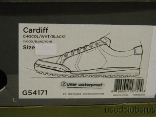 Ashworth Golf 2012 Cardiff Chocolate White Golf Shoes Size 10 5 Brand 