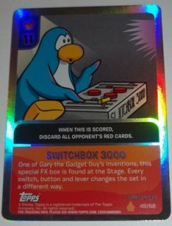 Club Penguin Power Card Fire Switchbox 3000 49/68