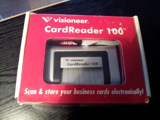 Visioneer Card Reader 100 Scan Store Your Business Cards 