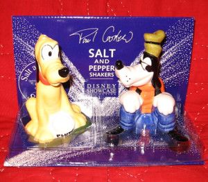 Cardew Goofy and Pluto Salt and Pepper Shakers New