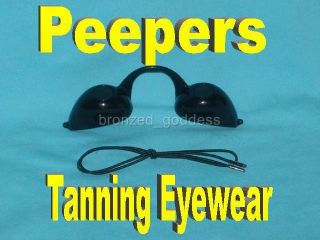 Pair Peepers Indoor Tanning Goggles California Tan