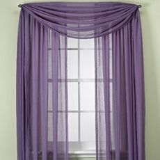 Crushed Voile Platinum Collection Sheer Rod Pocket Window Curtain 