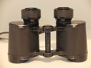 Carl Zeiss Jena D F 8 x 30 Dienstglas Binoculars with Case SA Markings 