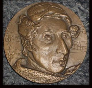 RARE Art Medal Carl Maria Weber German Composer