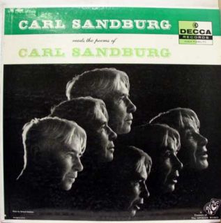 carl sandburg reads the poems of label decca records format 33 rpm 12 