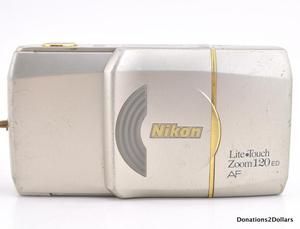 Nikon Lite Touch Zoom 120 ED AF   Panorama Mode   Film Camera   Good 