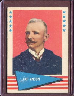 search our store pesamember 1961 fleer 4 cap anson vg ex # d50787