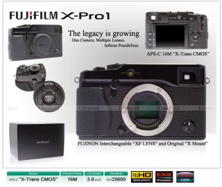 Fujifilm Fuji x Series x Pro1 XPRO1 16 3 MP Digital Camera Black Body 