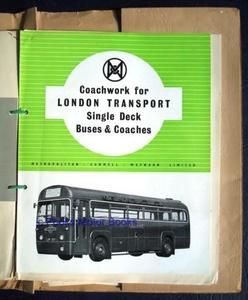 Metropolitan Cammell Weyman MCW Bus Coach Body Sales Brochures c1956 