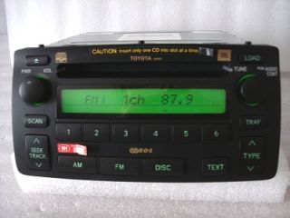04 05 06 07 Toyota Corolla JBL RDS Radio Stereo 6 Disc Changer CD 