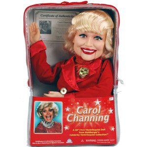 Carol Channing Ventriloquist Dummy Doll New in Case