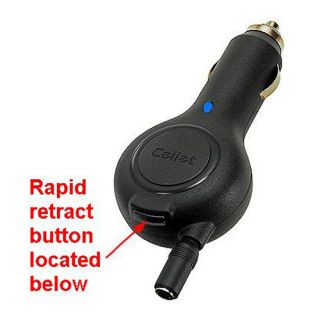 Cellet Universal Retractable Car Charger for LG Phones w/ 3 Different 