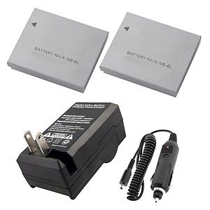 Canon NB 4L Replacement Battery Charger for Canon PowerShot ELPH 100 
