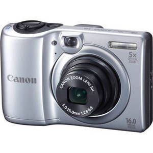 Canon PowerShot A1300 16 0 MP Digital Camera Silver 013803146707 
