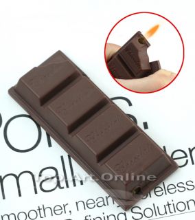 Funny Creative Chocolate Candy Bar Shaped Pipe Refillable Cigarette 