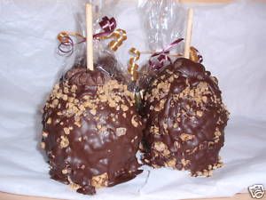 Chocolate Toffee Chip Caramel Candy Apple Apples Favors