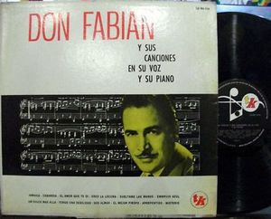 Don Fabian Y Sus Canciones Piano Jamaica Calypso ARG LP