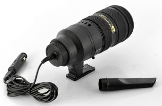 At a Glance USB and car powered DSLR camera lens Shaped to look 
