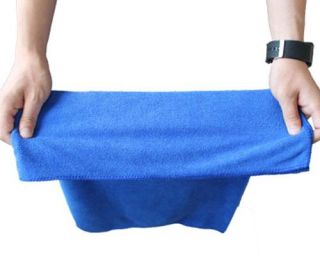 Blue Car Wipe Cloth Wash Cleaning Towel Micro Fibre 30 x 70CM bog