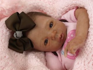 Reborn Baby OOAK Aleina Peterson Morgan Bi Racial Newborn Infant Girl 