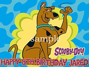 Scooby Doo Edible Birthday Cake Image Icing Topper