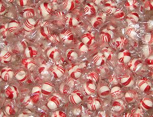 Bobs Striped Mints Hard Candy 2 Pound Bulk Bag Individually Wrapped 