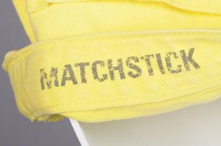 Crew Yellow Stretch Cotton Matchstick Crop Jeans 27