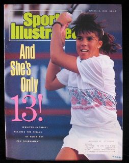 Jennifer Capriati Sports Illustrated Tennis March 1990 USTA 1st Cover 