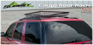 Summit Universal Roof Rack Cargo Car Top Luggage Carrier Basket Cartop 