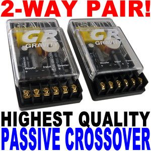 Pair 2 Way Passive Crossover Car Audio Crossovers New