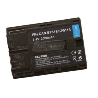 BP 511 BP511 Battery for Canon EOS 10D 20D 30D 40D 50D