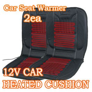 12V Car Seat Cushion 2ea HEATED SEAT COVER CAR WARMER Cigarette BEST 