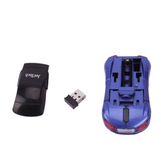 4G USB Car Wireless Mouse Mini Receiver PC Computer Blue 1 Yeat 