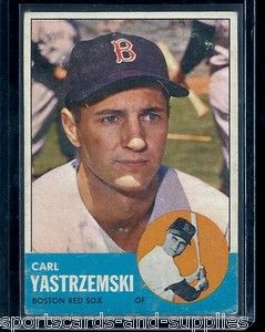 Carl Yastrzemski 1963 Topps 115 Boston Red Sox