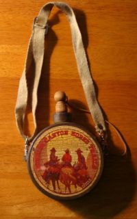   COUNTRY WESTERN HORSE TRAILS CANTEEN Old West Ranch Cowboy Home Decor