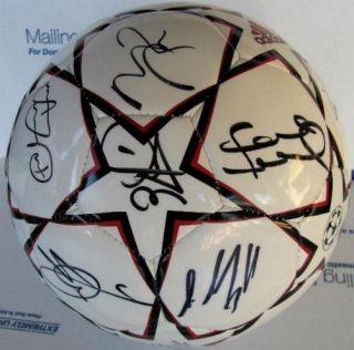 Chelsea Team Signed UEFA Soccer Ball EPL CECH Lampard drogba Terry 