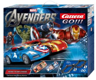 Carrera Go 62283 Marvel The Avengers Hero Team Chase Slot Car Racing 