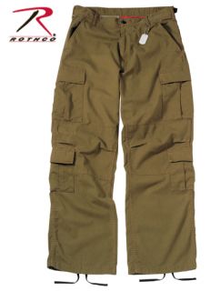 vintage paratrooper fatigues russet brown cargo pants