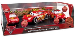 Disney Cars 2 Limited Edition Lightning McQueen with MIA Tia Die Cast 