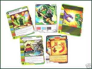   Lloyd ZX Green Ninja Trading Cards from 9574 Includes 5 Cards