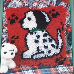 Caron Dalmatian Puppy Dog Latch Hook Kit NIP 12x12