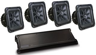 Kicker Car Audio ZX2500 1 Mono Amplifier Four S15L5 4 Ohm 15 
