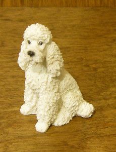 Castagna Mini Animal Figurines 369B White Poodle Made in Italy Mint 