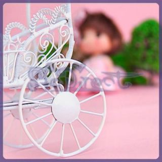   Miniature Dollhouse Horse Baby Carriage Buggy Doll Furniture