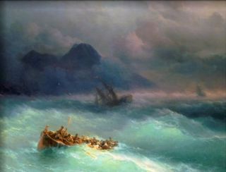 Carl Frederic Aagaard The Shipwreck, 1873 Handmade Oil Painting repro