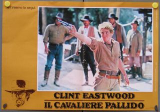 EO32 Pale Rider Clint Eastwood 6 Orig Poster Italy